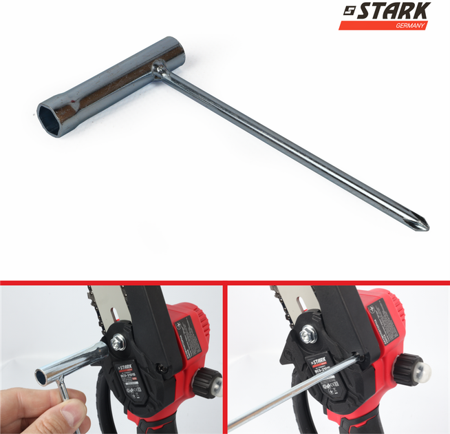 Аккумуляторная цепная минипила Stark BCS-21015 (310900011) - изображение 7