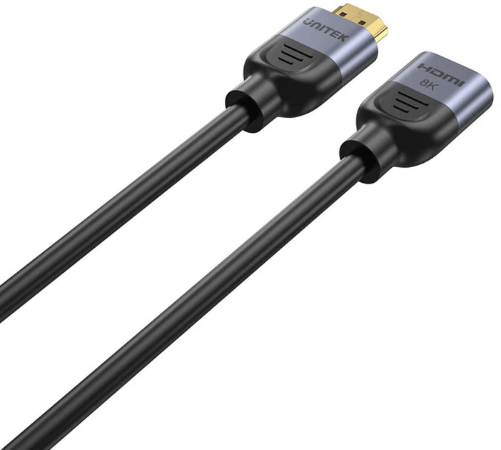 Подовжувальний кабель Unitek HDMI (M) - HDMI (F) 2.1, 8K 2m (C11091AGY01-2M) - зображення 3