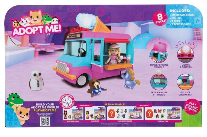 Zestaw zabawek dla dzieci Adopt Me Feature Vehicle - Ice Cream Truck 243-0147 (0191726742043) - obraz 12