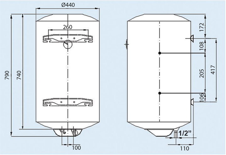 Водонагреватель LEOV LCV Comby 80 (80L C) - изображение 6