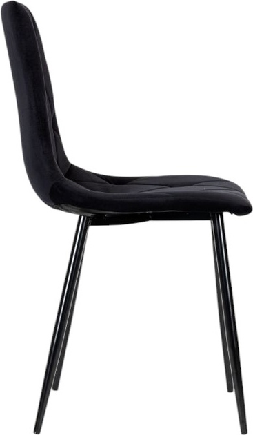 Zestaw krzeseł do kuchni i salonu ModernHome by Multistore MC47-1 4 szt Black (5905817000678) - obraz 5