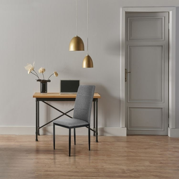 Zestaw krzeseł do kuchni i salonu ModernHome by Multistore KJC007 4 szt Grey (5905817000722) - obraz 8