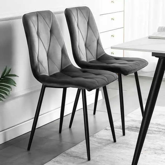 Zestaw krzeseł do kuchni i salonu ModernHome by Multistore MC47-1 4 szt Grey (5905817000661) - obraz 9