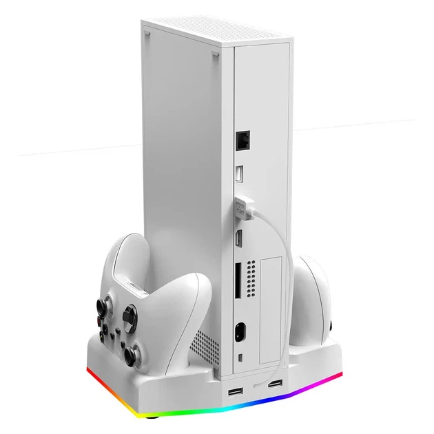 Док-станция Ipega PG-XBS011S White с двумя аккумуляторами, RGB-подсветкой и охлаждением для XBOX Series S - Фото 2 Док-станция Ipega PG-XBS011S White с двумя аккумуляторами, RGB-подсветкой и охлаждением для XBOX Series S - изображение 2