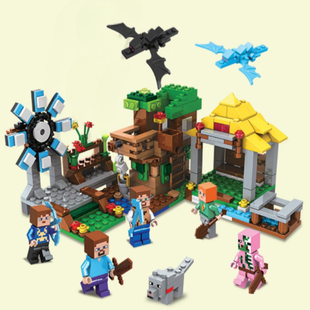 Конструктор Minecraft SJ8803 Добывающая станция 393 детали