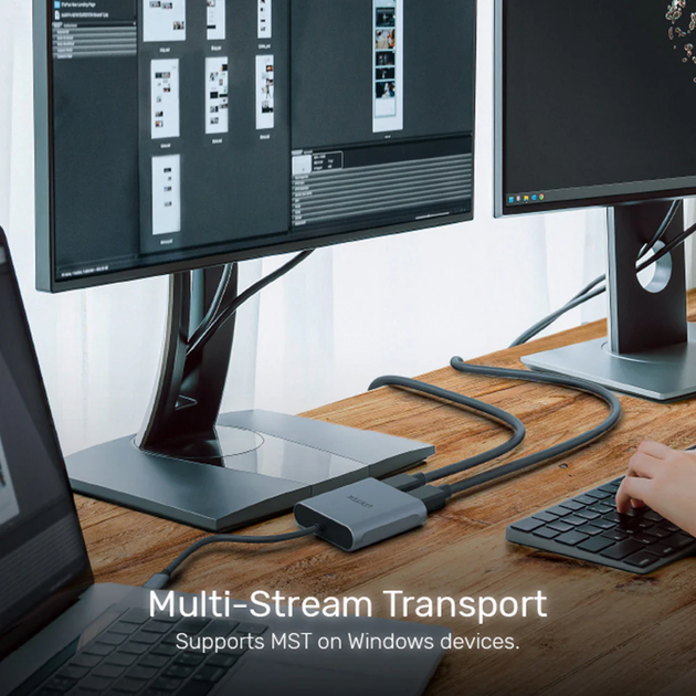Адаптер Unitek USB-C to Dual DisplayPort (4894160044921) - зображення 6