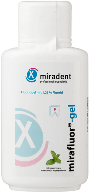 Фторидный гель Miradent Mirafluor-gel Mint 250 мл (4250107658000) 