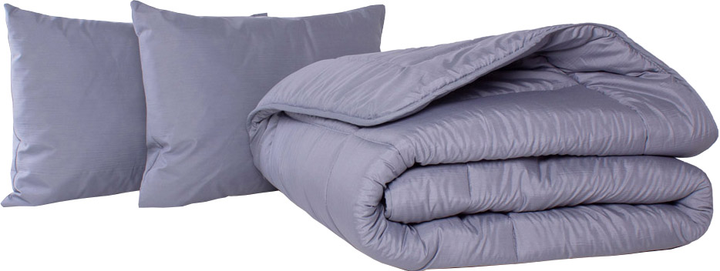 Набор Хлопковый MirSon Супер Теплый №9037 Eco Light Gray (одеяло 140x205 см + подушки 50х70 средние) (2200005993392) 