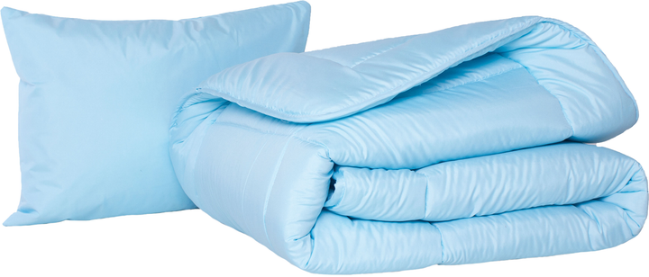 Набір Шерстяний MirSon Супер Теплий №1676 Eco Light Blue (ковдра + подушка 50х70 середня) від Rozetka на платформі USKIDKA Акція на Набір Шерстяний MirSon Супер Теплий №1676 Eco Light Blue (ковдра + подушка 50х70 середня) від Rozetka