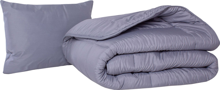 Набор Шерстяный MirSon Супер Теплый №9030 Eco Light Gray (одеяло 200x220 см + подушка 50х70 средняя) (2200005995501) 
