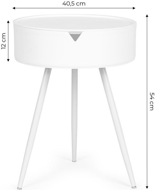 Журнальний столик ModernHome by Multistore CT3022 White (5905817004317) - зображення 7