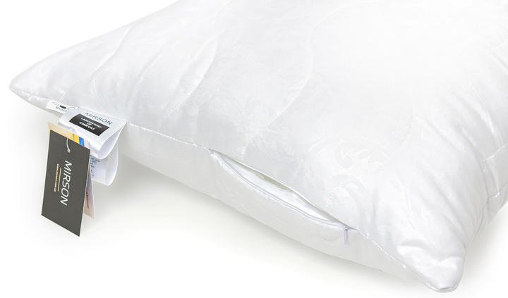 Набір антиалергенних подушок MirSon на блискавці EcoSilk №1701 Eco Light White 2 шт. (2200003966459) - зображення 4
