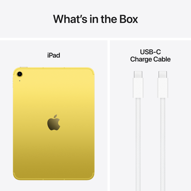 Tablet Apple iPad 11" 2025 Wi-Fi + Cellular 128GB Yellow (MD7H4) - obraz 8