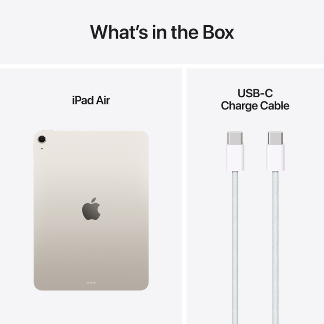 Tablet Apple iPad Air 11" M3 2025 Wi-Fi 128GB Starlight (MC9Y4) - obraz 10