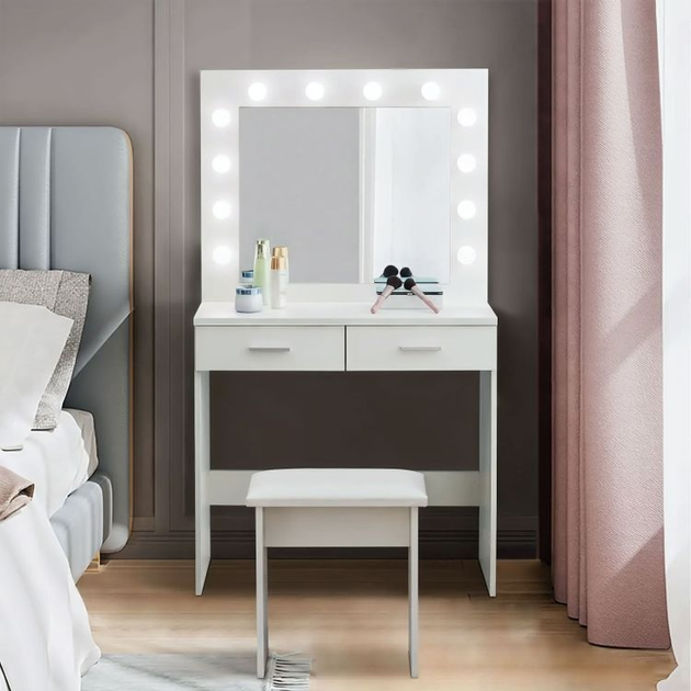 Туалетний столик ModernHome by Multistore CHDT03 LED White (5905817001668) - зображення 13