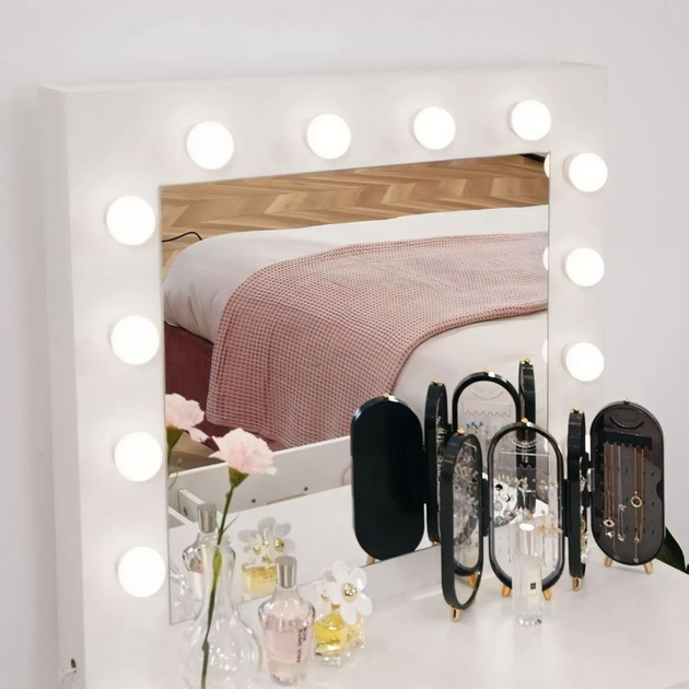 Туалетний столик ModernHome by Multistore CHDT03 LED White (5905817001668) - зображення 14