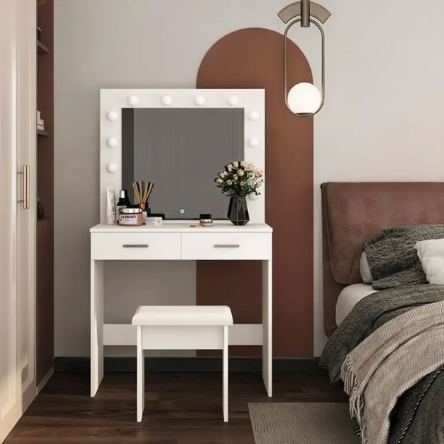 Туалетний столик ModernHome by Multistore CHDT03 LED White (5905817001668) - зображення 15