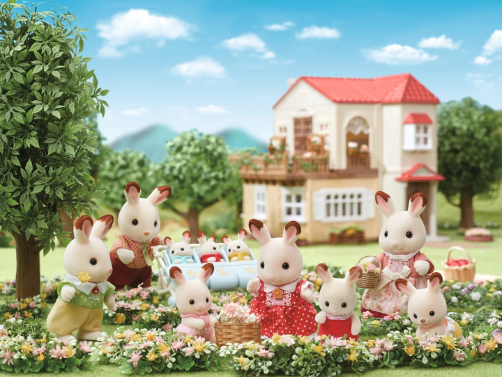 Набір іграшок Sylvanian Families Сім'я кроликів з шоколадними вухами 5655 (5054131056554) - зображення 4
