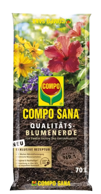 Торфосуміш Compo Sana універсальна 70 л (1184) - Фото 1 Торфосуміш Compo Sana універсальна 70 л (1184) - зображення 1