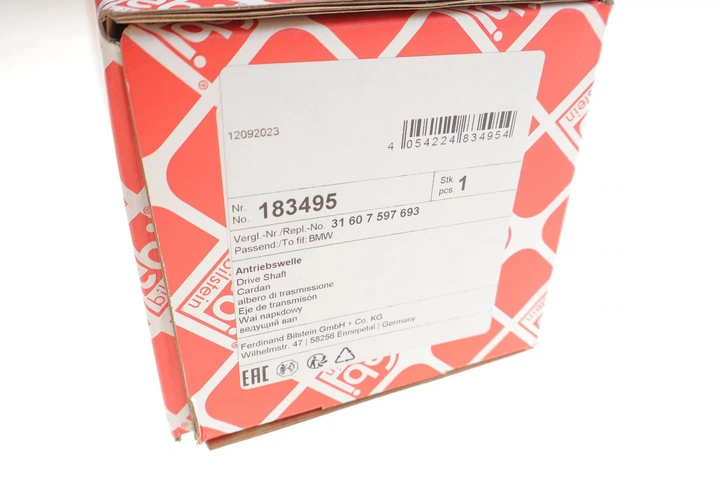Полуось передняя (L) BMW 1 (F20)/3 (F30/F80) xDrive 12-(31z/27z/550 мм) Febi Bilstein 183495 - Фото 2 Полуось передняя (L) BMW 1 (F20)/3 (F30/F80) xDrive 12-(31z/27z/550 мм) Febi Bilstein 183495 - изображение 2