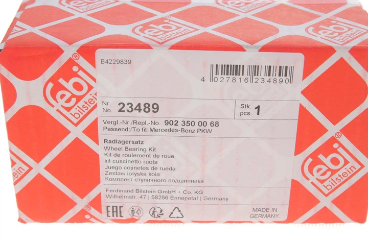 Подшипник ступицы задней MB Sprinter 208-316/VW LT 28-35 96- - 23489 FEBI BILSTEIN - изображение 2