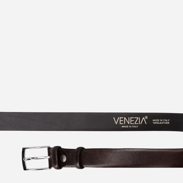 Ремінь чоловічий шкіряний Venezia B008LEBRPAS149 105 см Коричневий (5906140766187) - зображення 5