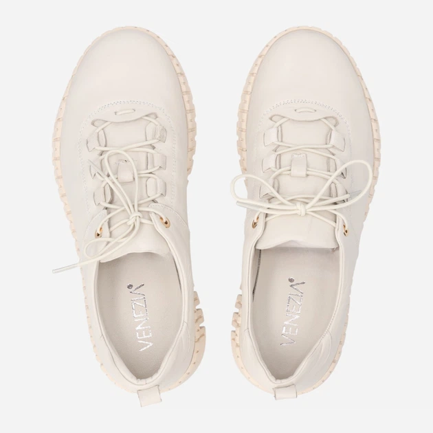 Жіночі туфлі зі шкіри Venezia B069LEWHOSP043 37 (4UK) 24 см Бежеві (5906140793107) - зображення 5