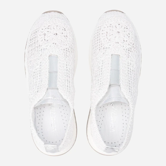 Жіночі снікери Venezia B088MTWHOSP043 38 (5UK) 24.4 см Білі (5906140793664) - зображення 5