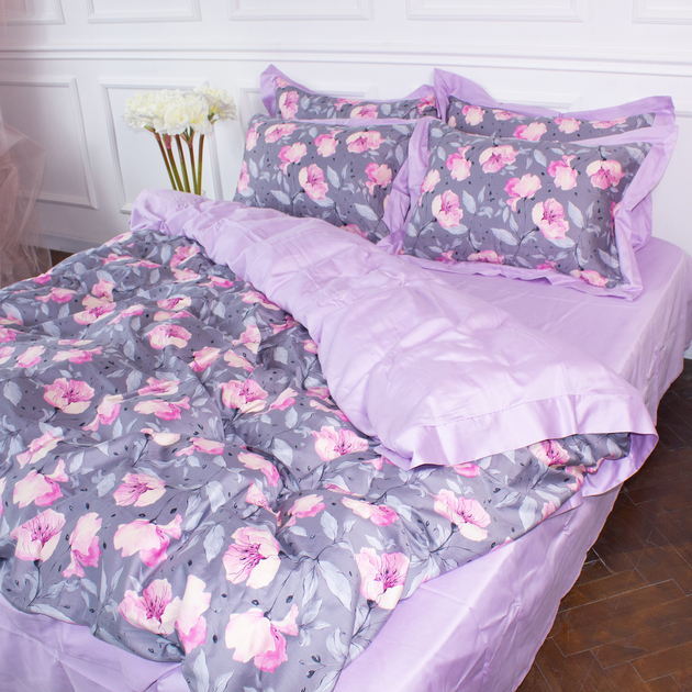 Підковдра MirSon Satin print Elit Aster 220х240 від Rozetka на платформі USKIDKA Акція на Підковдра MirSon Satin print Elit Aster 220х240 від Rozetka