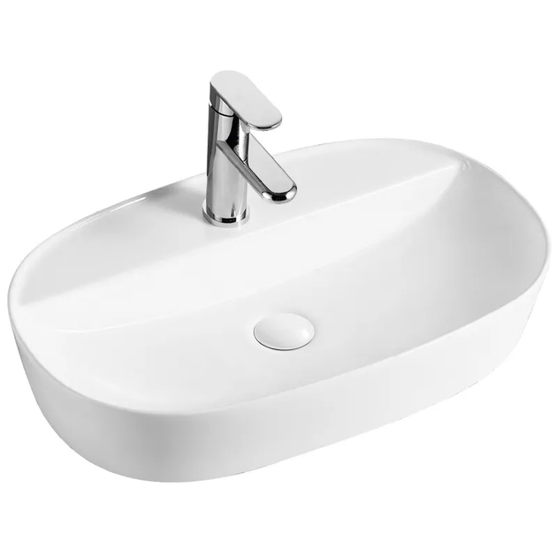 Раковина накладная Mixxus Premium ELLIPSE-0204 600х380х115mm с отверстием под смеситель (MP6679) - Фото 1 Раковина накладная Mixxus Premium ELLIPSE-0204 600х380х115mm с отверстием под смеситель (MP6679) - изображение 1