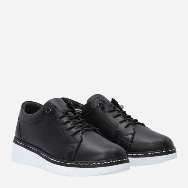 Жіночі туфлі зі шкіри Venezia D043LEBLOSP048 41 (8UK) 26.5 см Чорні (5906140818794) - зображення 4