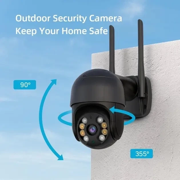 Ip Wi-Fi камера видеонаблюдения 3Mp уличная поворотная умная с удаленным доступом iCSee - изображение 2