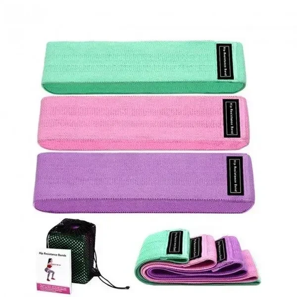 Набор тканевых фитнес резинок Luting Hip Resistance Bands 3 штуки - изображение 3