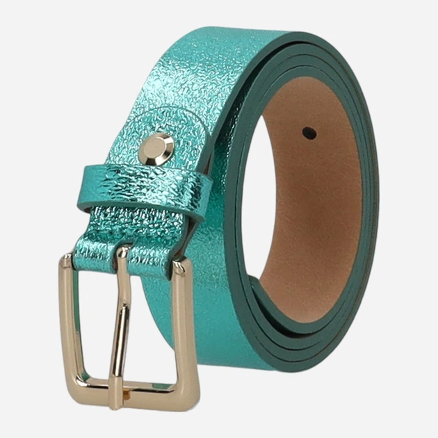 Pasek damski skórzany Venezia D097LEBUPAS100 100 cm Turkusowy (5906140879320) - obraz 3
