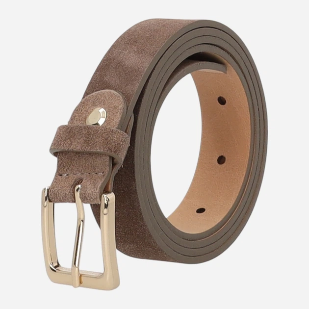 Pasek damski zamszowy Venezia D097SUTAPAS100 90 cm Jasnobrązowy (5906140879153) - obraz 3