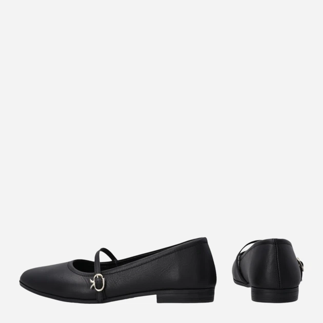 Жіночі балетки зі шкіри Venezia E120LEBLOBA029 38 (5UK) 24.4 см Чорні (5906140896136) - зображення 3