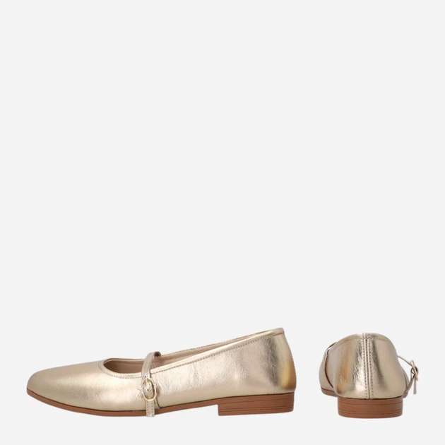 Жіночі балетки зі шкіри Venezia E120LEGOOBA029 41 (8UK) 26.5 см Золотисті (5906140896280) - зображення 3