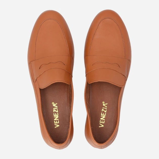 Lordsy damskie skórzane Venezia E135LEBROBM029 39 (6UK) 25 cm Brązowe (5906140849514) - obraz 5