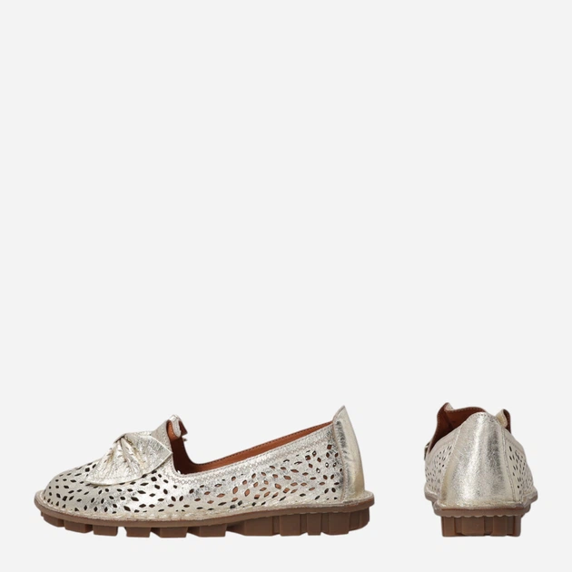 Buty wsuwane damskie skórzane Venezia E136LEGOOBM029 41 (8UK) 26.5 cm Złote (5906140887110) - obraz 3