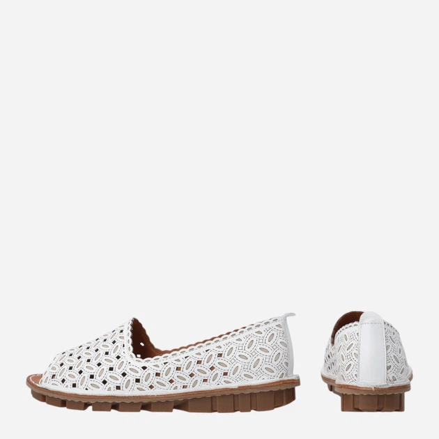 Жіночі сліпони Venezia E137LEWHOBM029 41 (8UK) 26.5 см Білі (5906140849835) - зображення 3