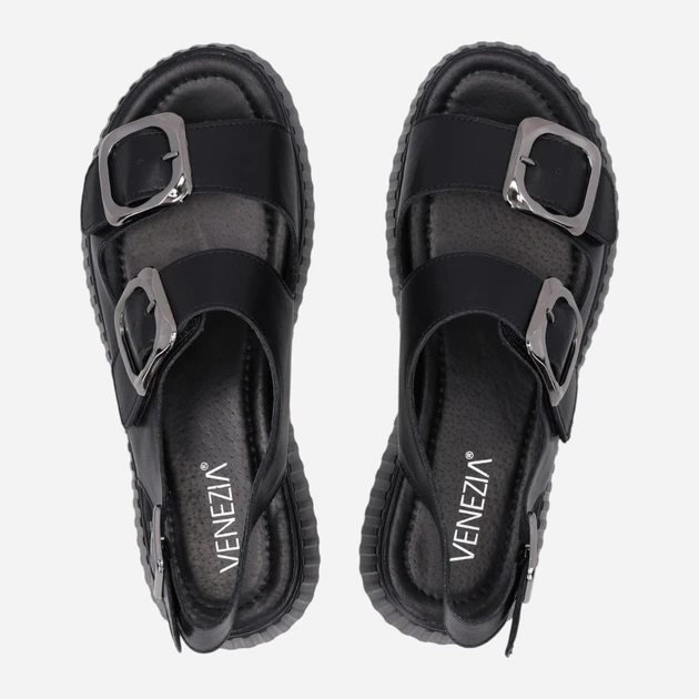 Жіночі сандалії Venezia G066LEBLOBS006 37 (4UK) 24 см Чорні (5906140682487) - зображення 5