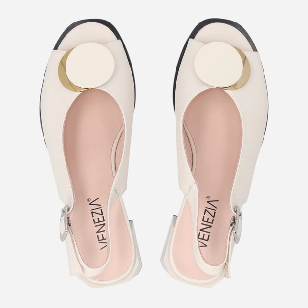 Жіночі босоніжки Venezia G067LEBEOBS006 41 (8UK) 26.5 см Бежеві (5906140682586) - зображення 5