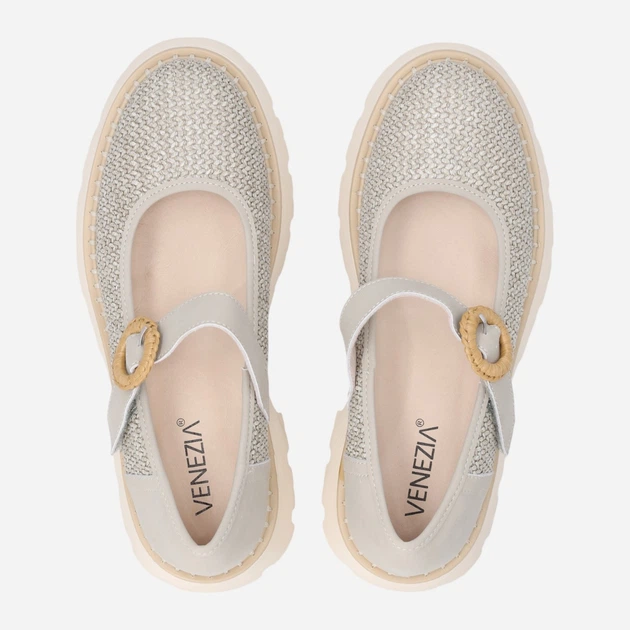 Жіночі туфлі Мері Джейн Venezia G077MTGROBA006 38 (5UK) 24.4 см Сірі (5906140683514) - зображення 5