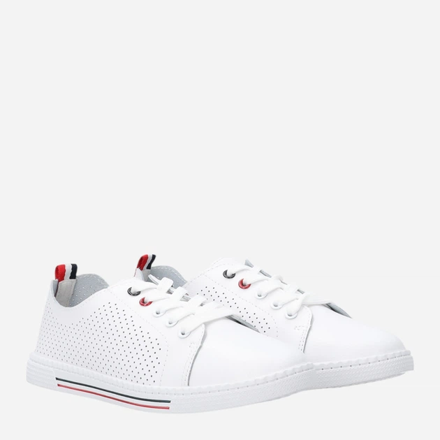 Trampki damskie skórzane do kostki Venezia G094LEWHOSP006 39 (6UK) 25 cm Białe (5906140684900) - obraz 4