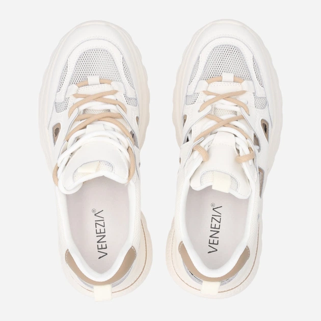 Sneakersy damskie Venezia G099LEWTOSP006 41 (8UK) 26.5 cm Białe (5906140685280) - obraz 5