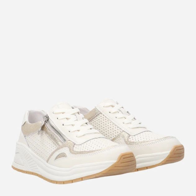 Жіночі снікери Venezia G100LEBGOSP006 37 (4UK) 24 см Бежеві (5906140685303) - зображення 4