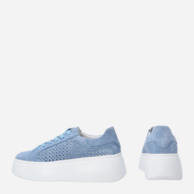 Sneakersy damskie zamszowe do kostki na platformie Venezia G108SUBUOSP006 39 (6UK) 25 cm Błękitne (5906140685983) - obraz 3