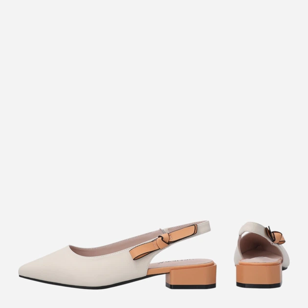 Жіночі слінгбеки Venezia G128LEBEOBH006 38 (5UK) 24.4 см Бежеві (5906140673805) - зображення 3