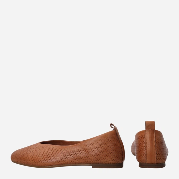 Жіночі балетки зі шкіри Venezia H035LEBROBA045 36 (3UK) 23.5 см Коричневі (5906140899298) - зображення 3