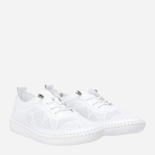 Жіночі туфлі зі шкіри Venezia H051LEWHOSP052 38 (5UK) 24.4 см Білі (5906140820643) - зображення 4